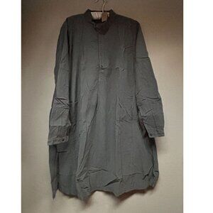 CP Shades Jasmine Tunic Dress Size Large Carbon Long Sleeve Lagenlook 703-76 New